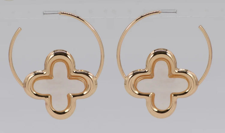 Large Clover Hoops