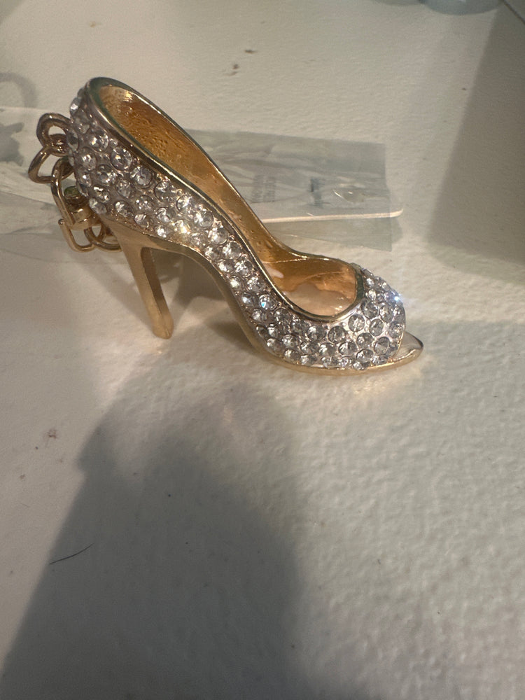 Open Toe Heel Purse. Charm/Keychain