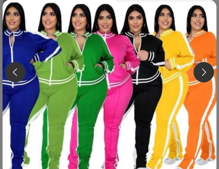 2 Piece Cold Shoulder Track Suit