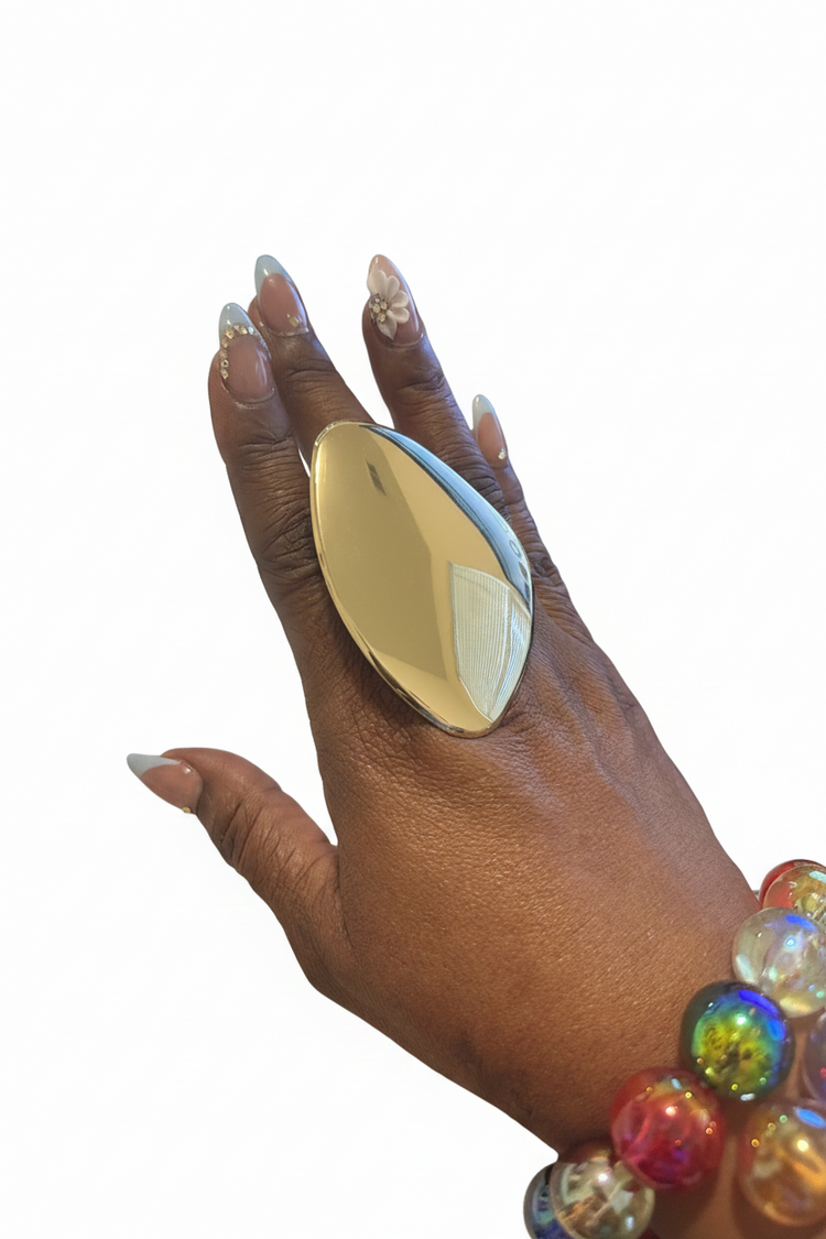 Gold Large Statement Ring