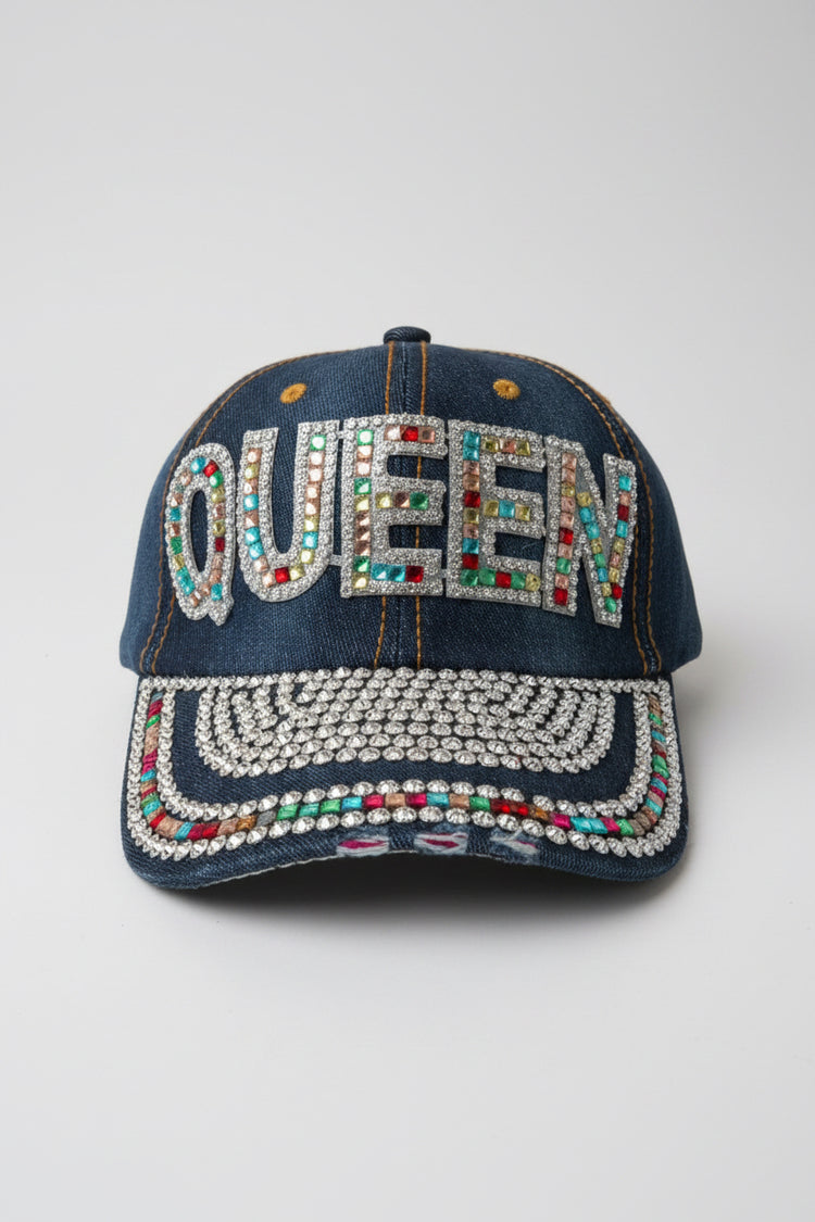 Multicolor Queen Denim Hat