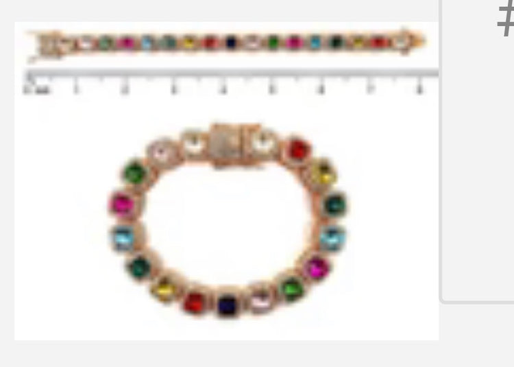 Multicolor Tennis Bracelet