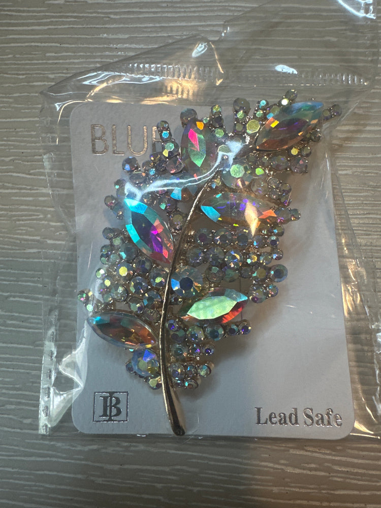 Sparkle Leaf Brooch