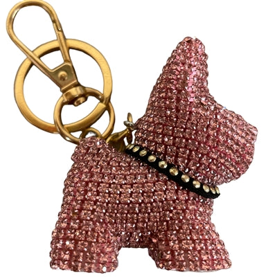 Dog Pave Rhinestone Keychain/Purse Charm