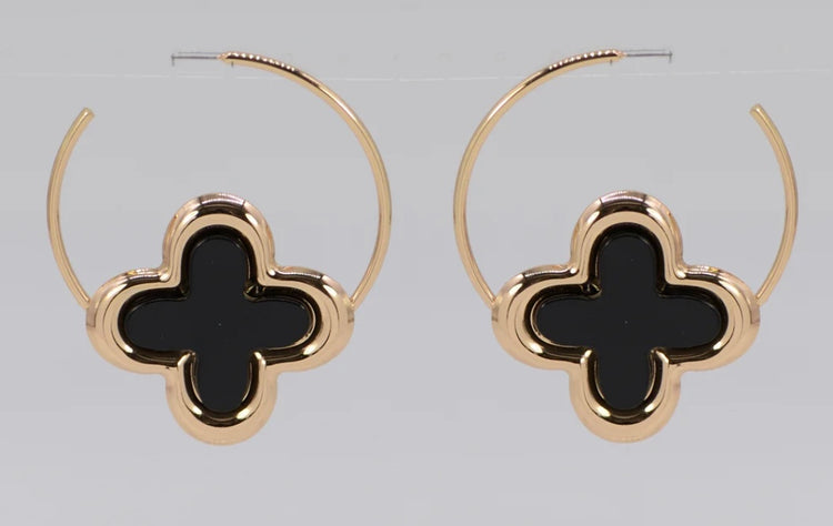 Large Clover Hoops