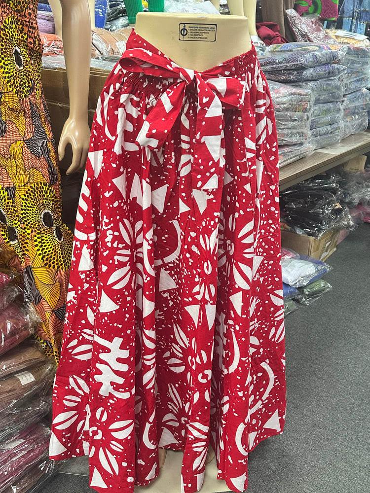 African Print Long Skirt