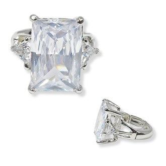 Princess Rectangle Jewel Stretch Ring