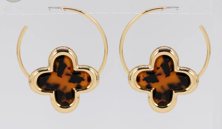 Large Clover Hoops