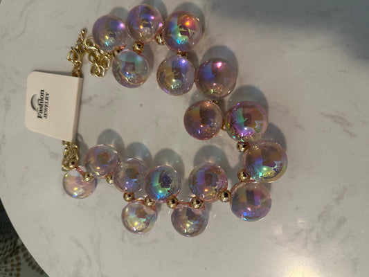 Soft Pink AB Bubbles