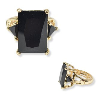 Princess Rectangle Jewel Stretch Ring