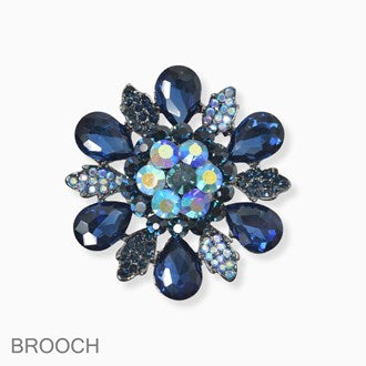 Blue Flower Medium Brooch