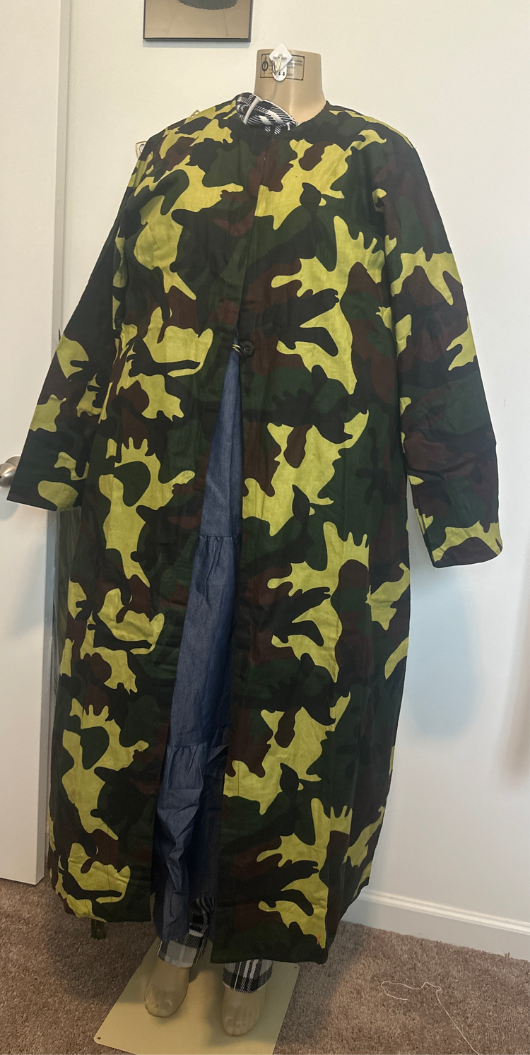 Camo Lightweight Duster