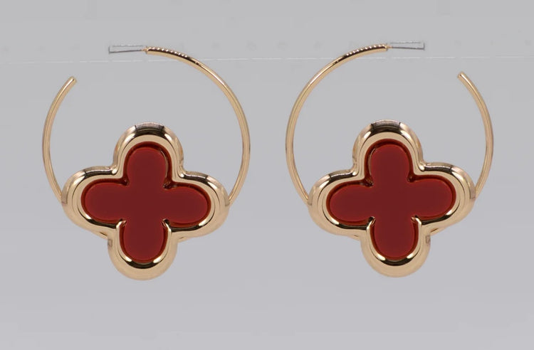 Large Clover Hoops