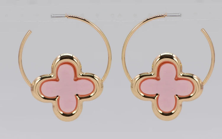Large Clover Hoops