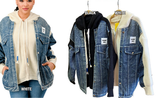 Denim Hoodie Jacket