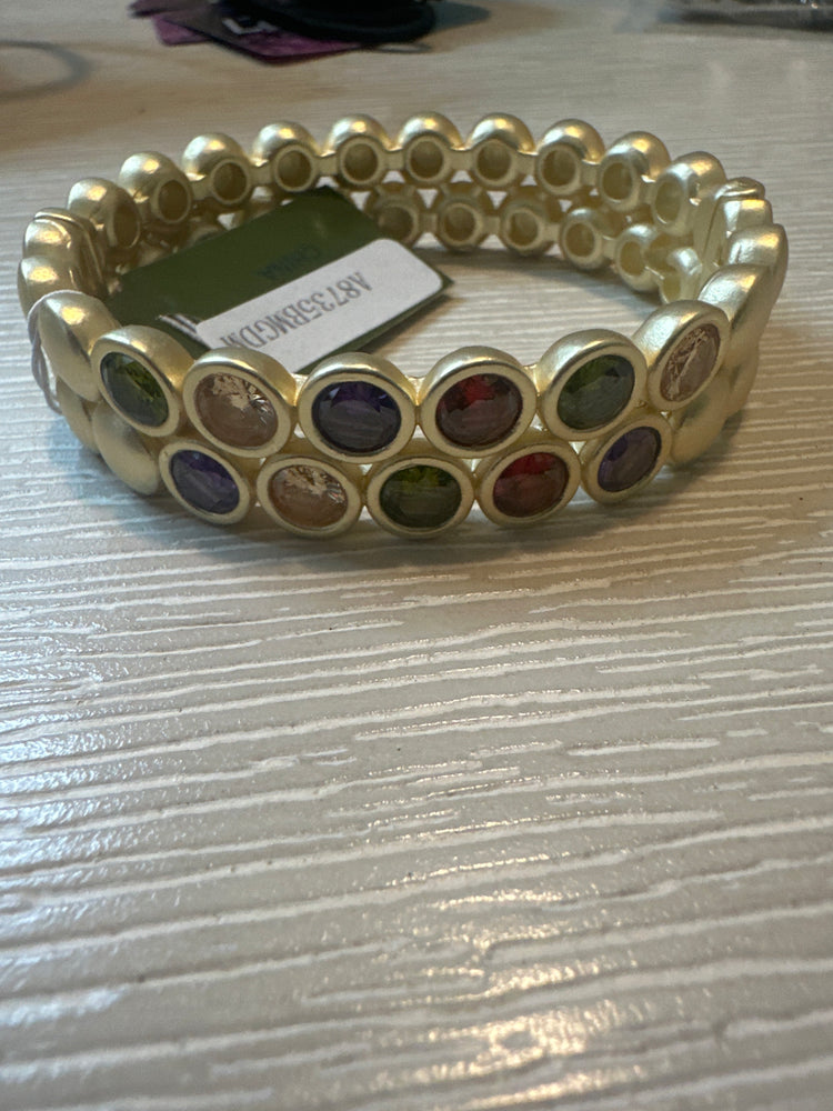 Matte Gold Multicolor Bracelet