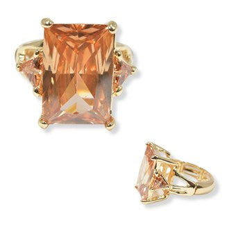 Princess Rectangle Jewel Stretch Ring