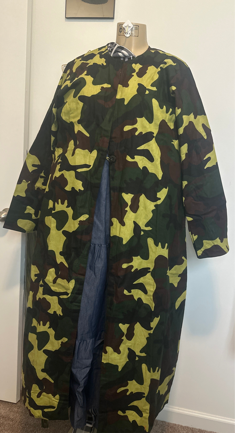 Camo Lightweight Duster