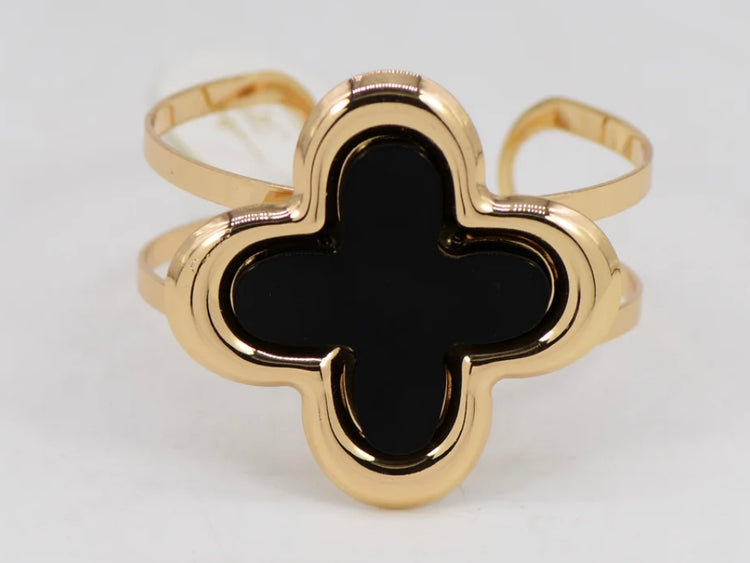 Large Clover Cuff Bracelet