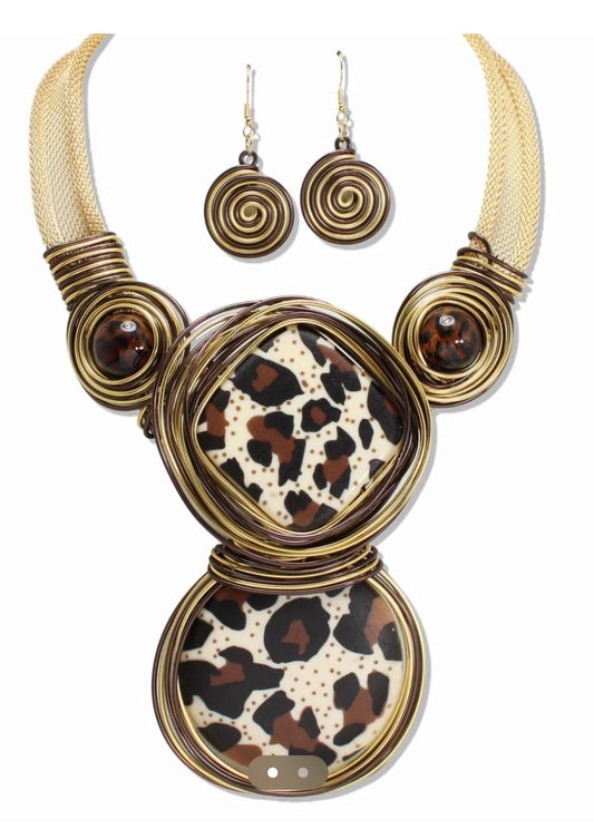 Leopard Statement Necklace