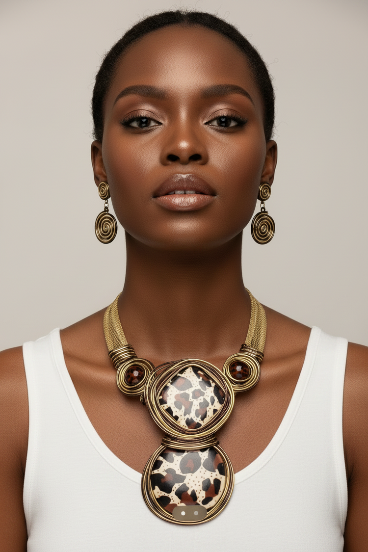 Leopard Statement Necklace