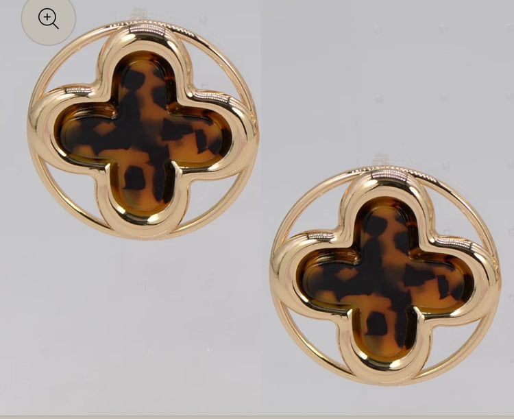 Large Clover Oversize Studs