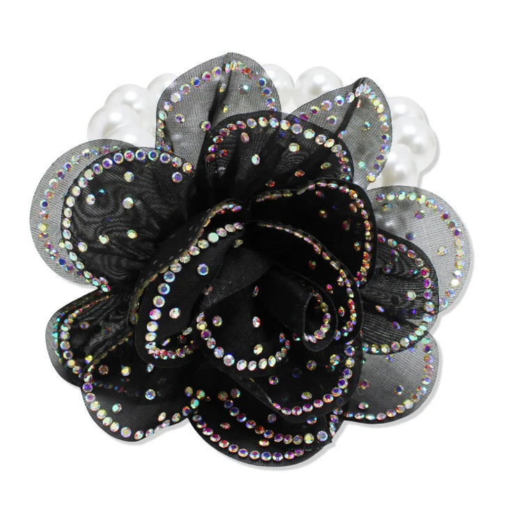 Black Flower Bracelet