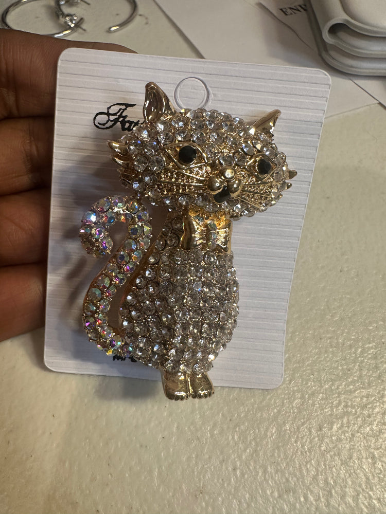 Sparkle Cat Brooch