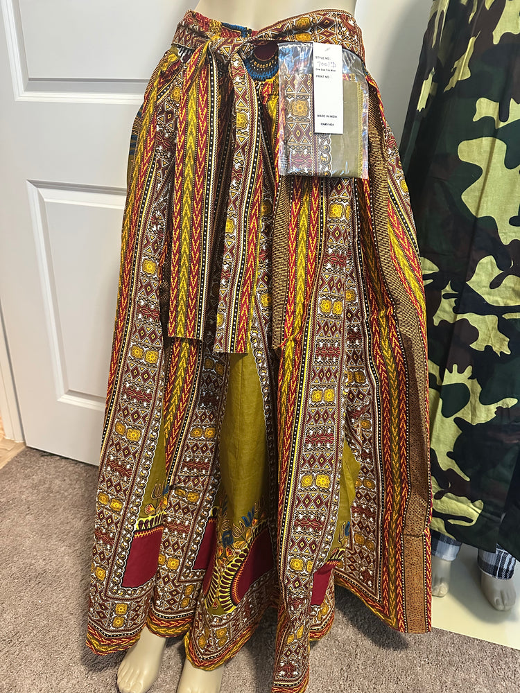 African Print Long Skirt