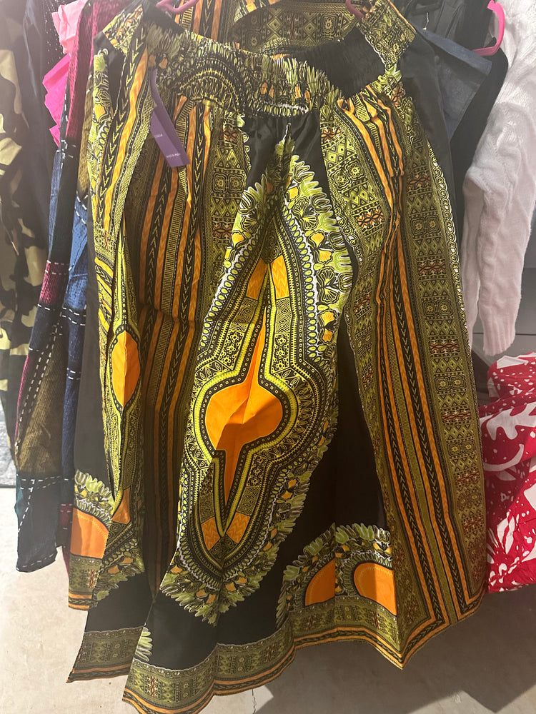 African Print Long Skirt