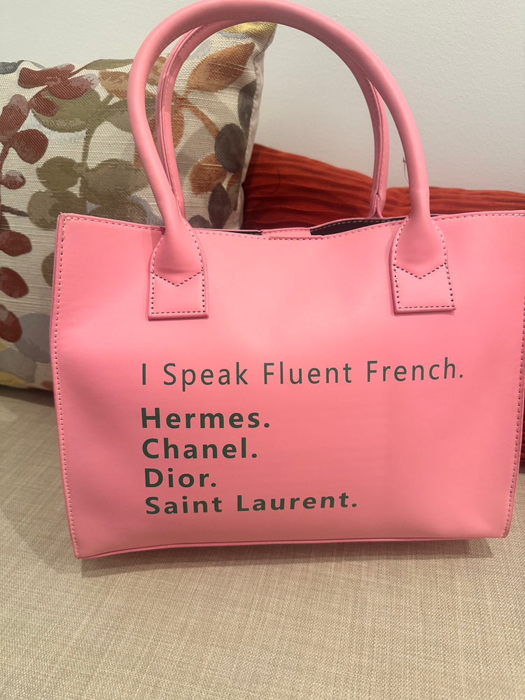 Speak Fluent Tote Purse