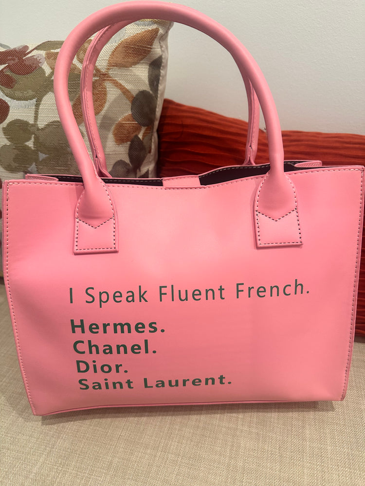 Speak Fluent Tote Purse