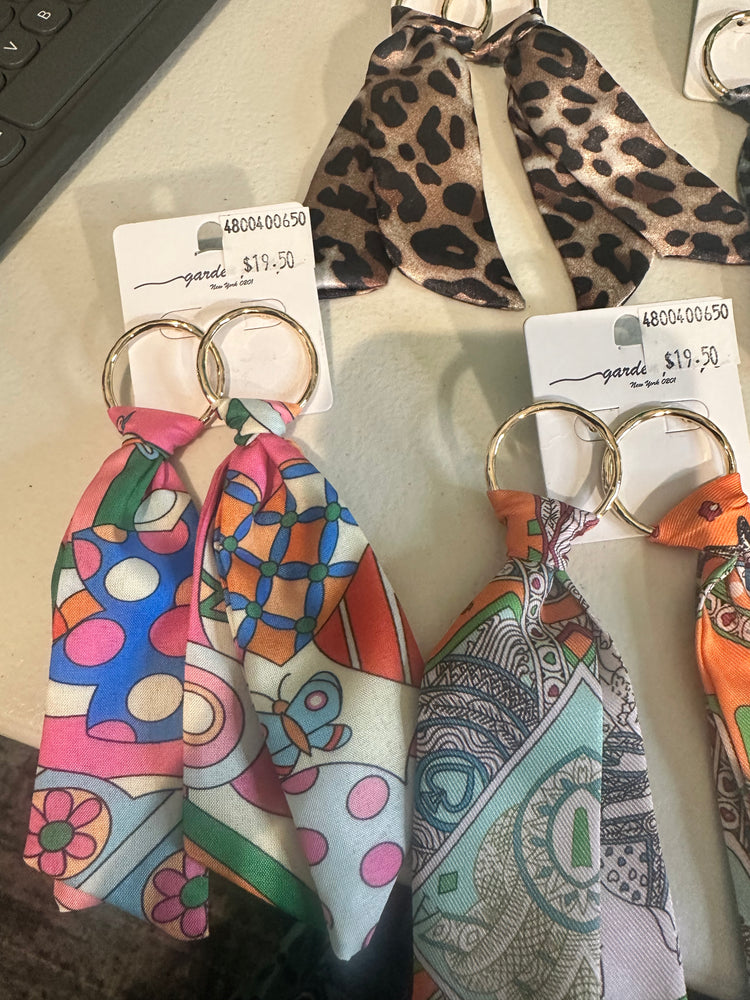 Fabric Tie Earrings
