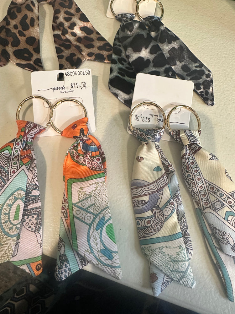 Fabric Tie Earrings