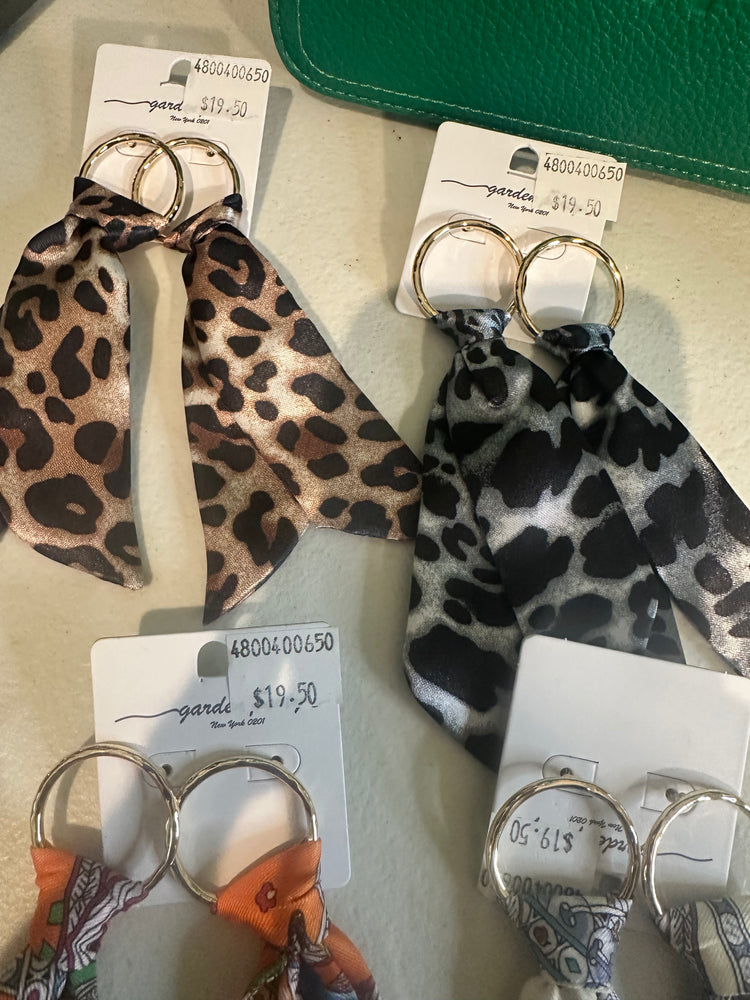 Fabric Tie Earrings