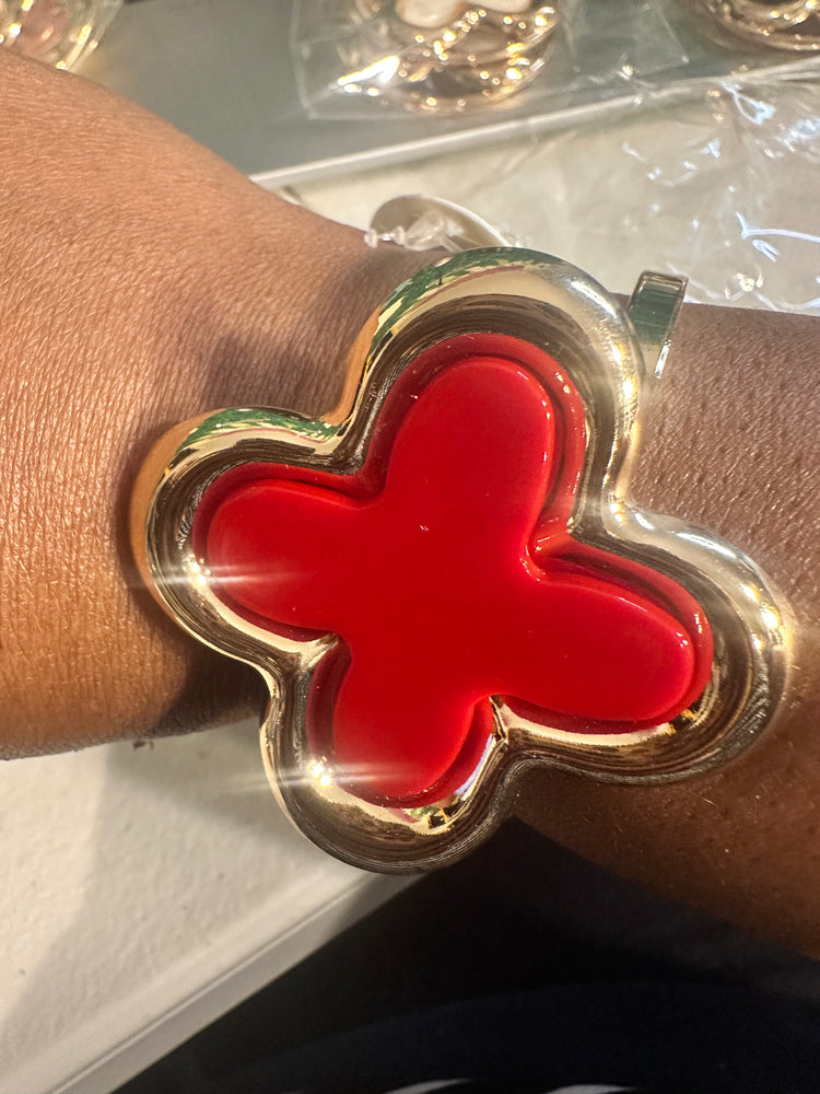 Large Clover Cuff Bracelet