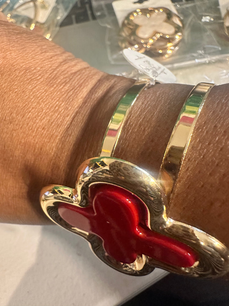Large Clover Cuff Bracelet