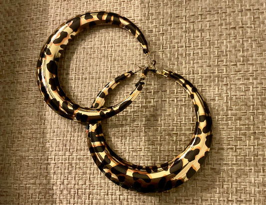 Leopard Hoops