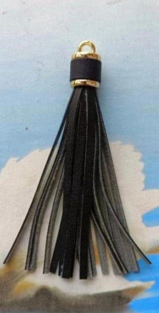Lightweight Leather Tassel Earrings