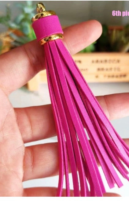 Lightweight Leather Tassel Earrings