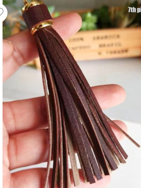 Lightweight Leather Tassel Earrings