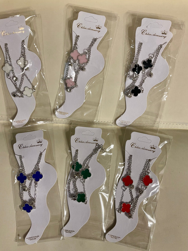 Clover 2 Layer Anklet
