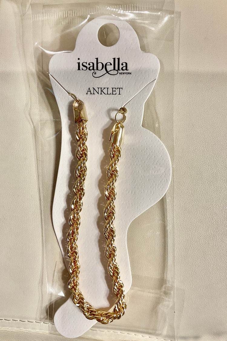Twisted Rope Anklet