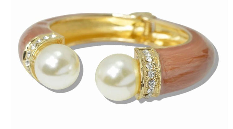 Chunky Pearl Cuff Bracelet