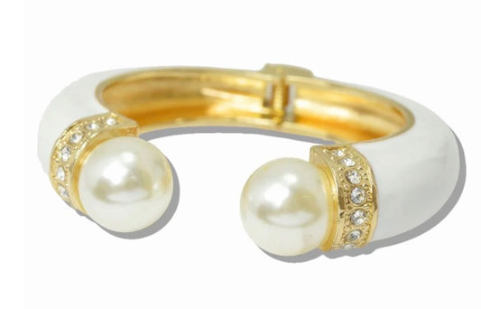 Chunky Pearl Cuff Bracelet