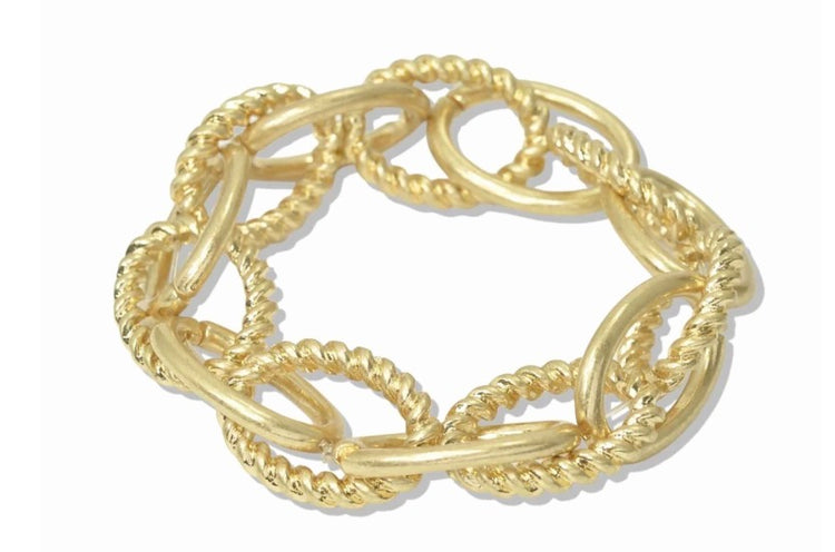 Designer Twisted Rope Stretch Bracelet