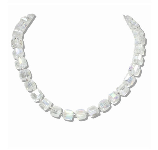 Crystal Bling Ball Magnetic Closure Necklace
