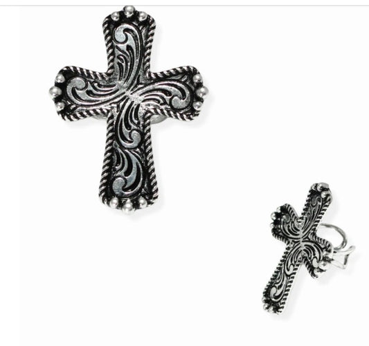 Antique Cross Statement Ring