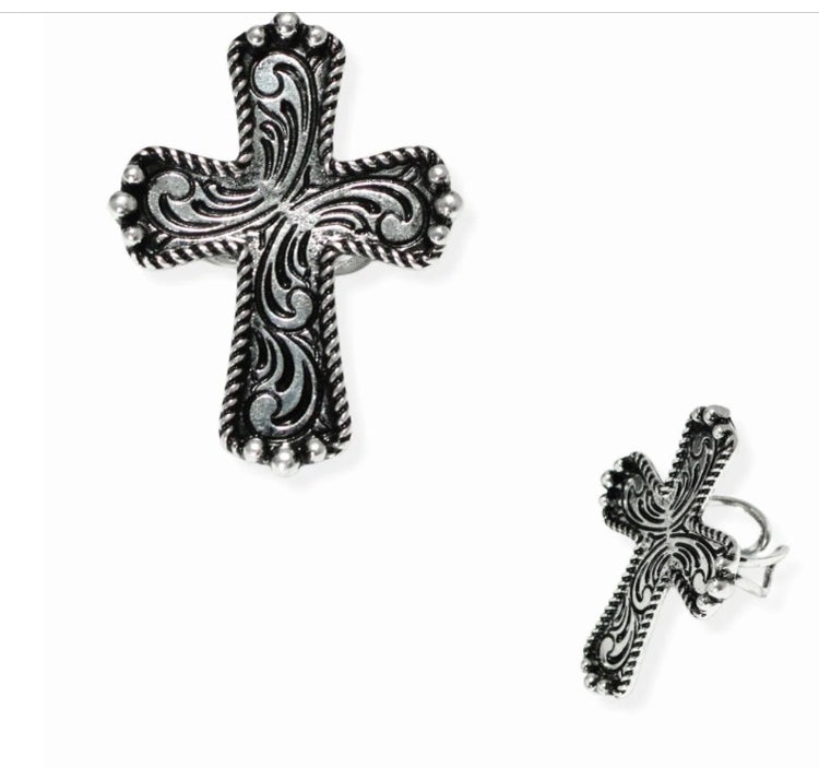 Antique Cross Statement Ring