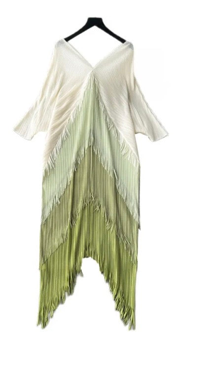 Fringe Multi-layer Stretch Dress